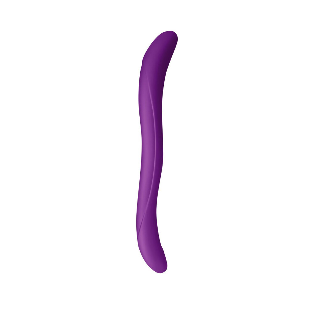 Двухсторонние фаллоимитаторы - Двойной фаллоимитатор Wooomy Twoooney Semirealistic Double Dong Purple, диаметр 3 и 3,8 см