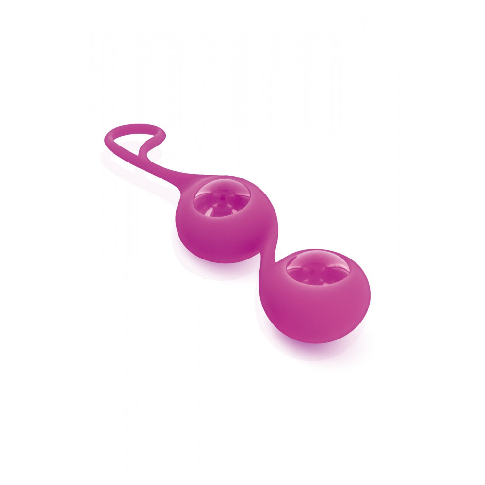 Разное - Стеклянные вагинальные шарики Glamy Cristal Love Balls для тренировки интимных мышц, розовые