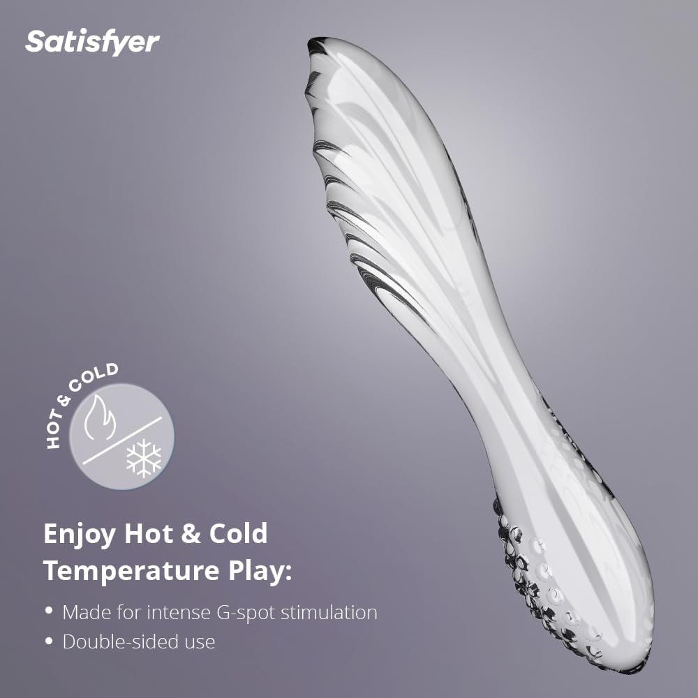Разное - Стеклянный фаллоимитатор Satisfyer Dazzling Crystal 1 Transparent прозрачный 5