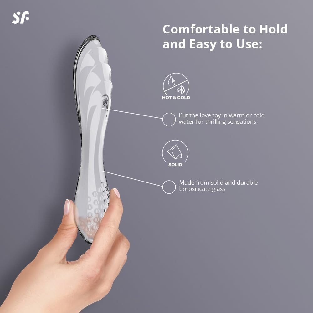 Разное - Стеклянный фаллоимитатор Satisfyer Dazzling Crystal 1 Transparent прозрачный 6