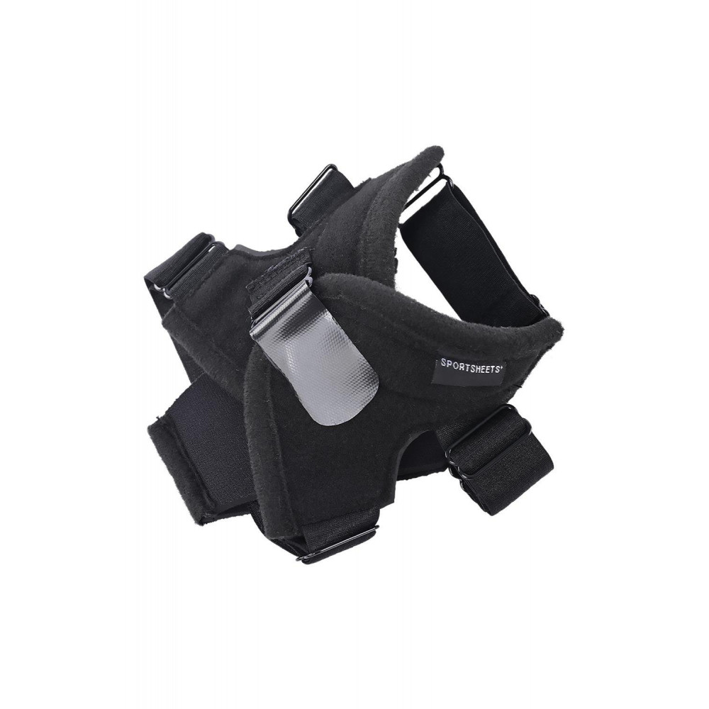 Страпони - Страпон на ногу для проникнення без рук Sportsheets Pivot фетиш-аксесуар, чорний 2