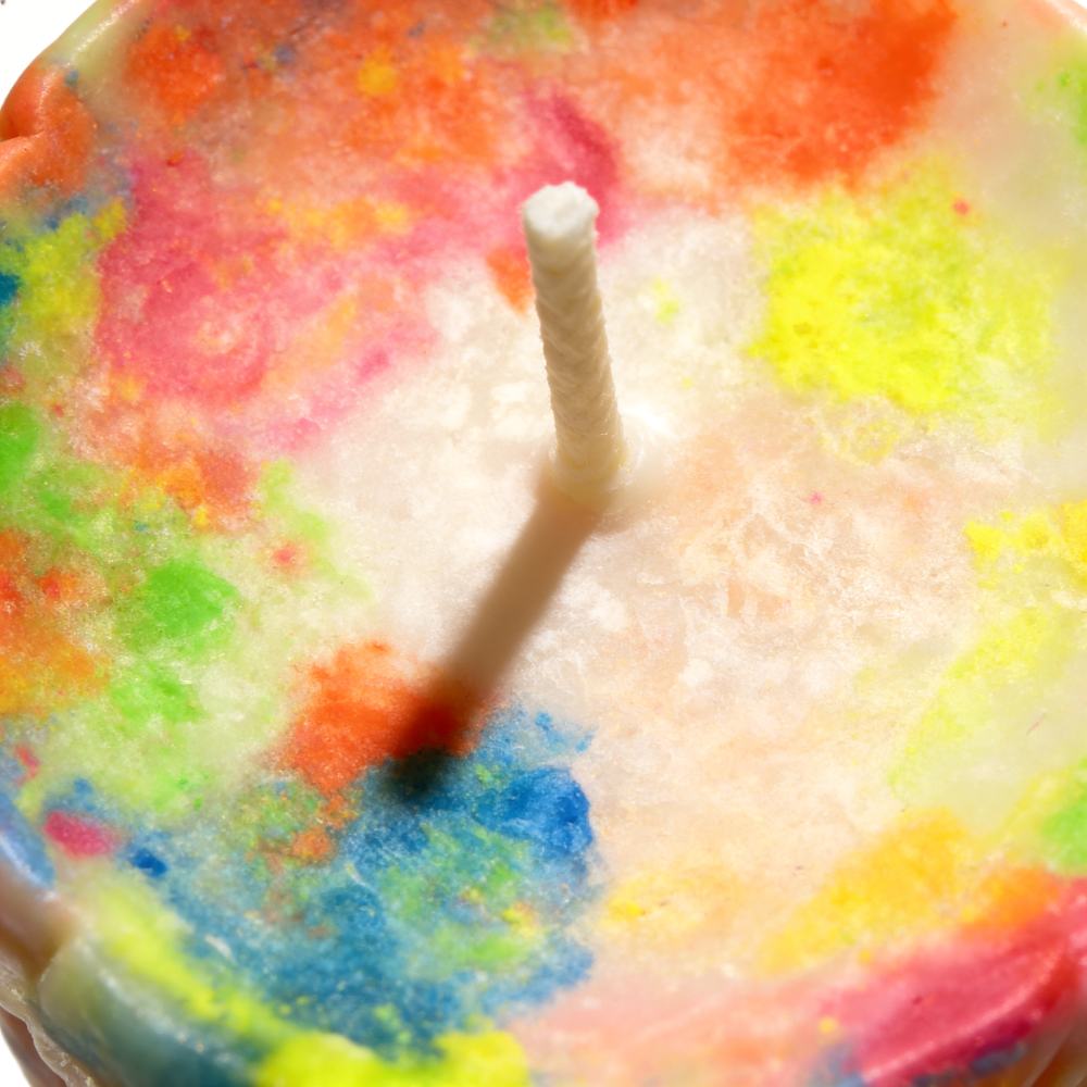  - Свічка низькотемпературна люмінесцентна GlowKink з квітковим тисненням, VIP, різнокольорова, 220 г 7