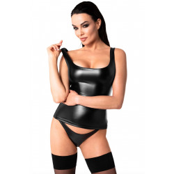 Топ Noir Handmade F346 Powerwetlook top - 3XL