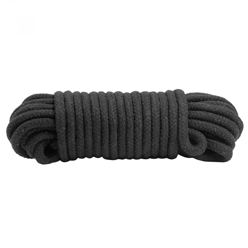 Наручники и ограничения - Веревка для шибари Punishment - Bondage Rope – Black 1