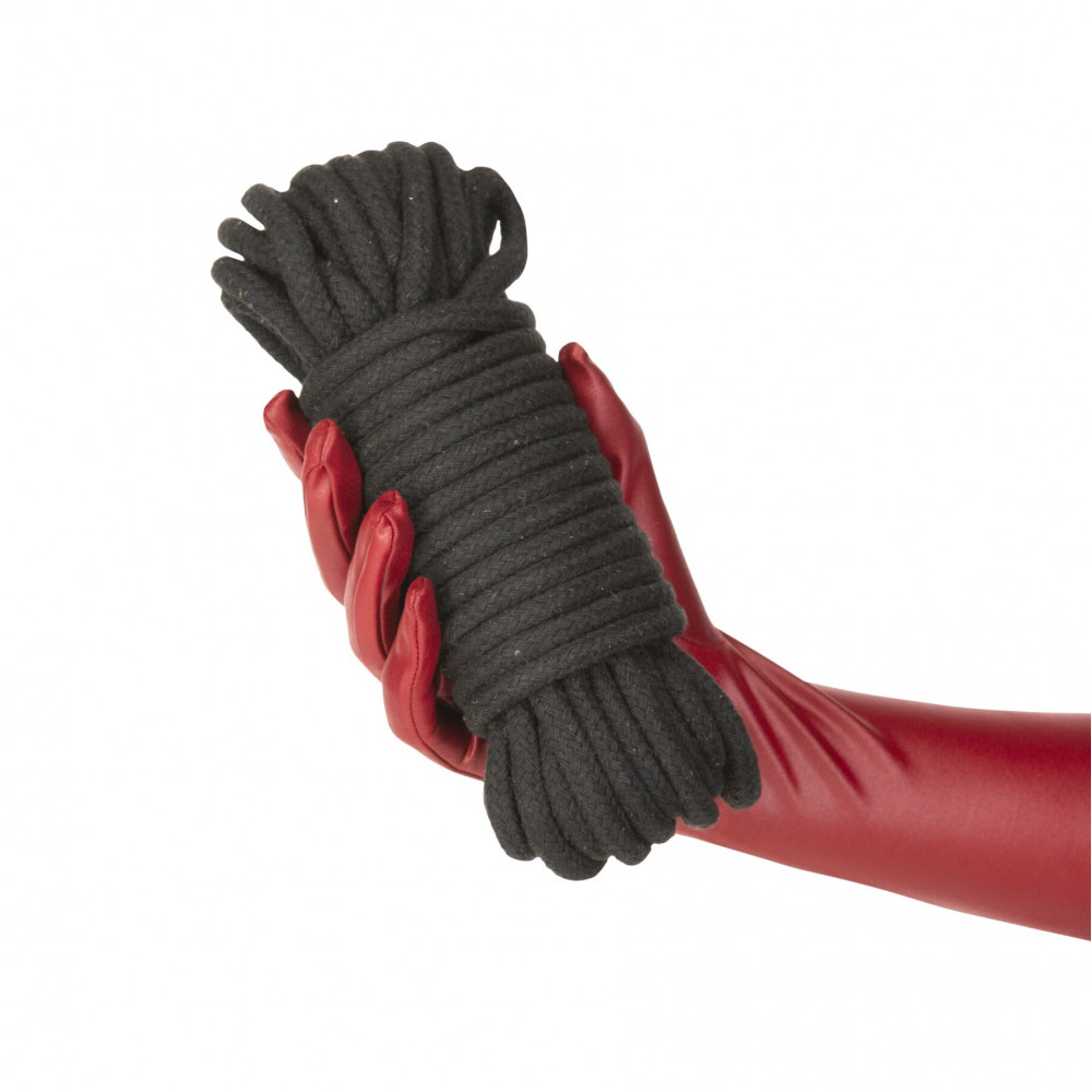 Наручники и ограничения - Веревка для шибари Punishment - Bondage Rope – Black 2