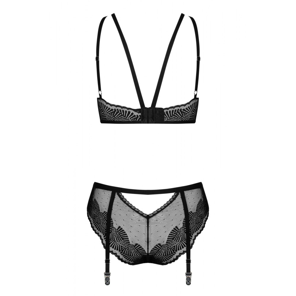 Комплекты - Комплект Obsessive Allastia 2-pcs set black S/M 2