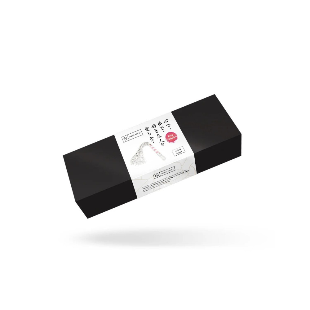 Плети, стеки, флоггеры, тиклеры - Флоггер Liebe Seele White & Pink Leather Flogger 1