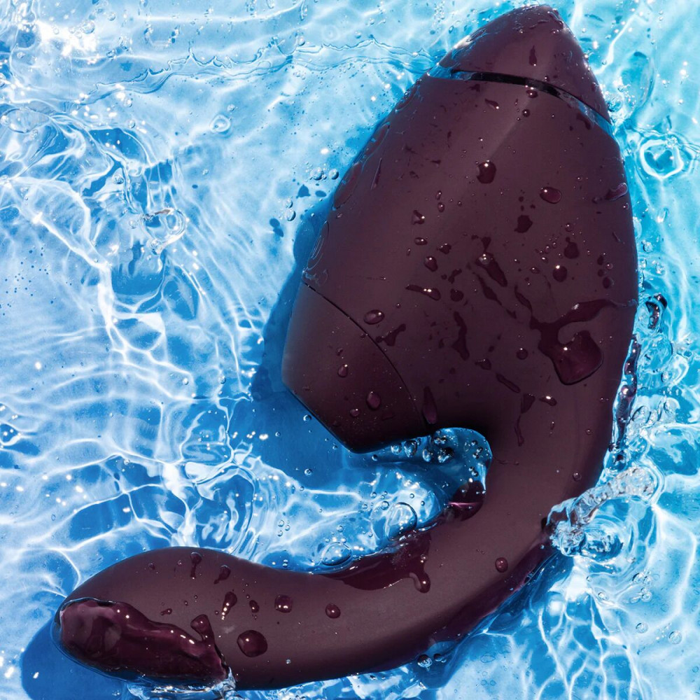 Вакуумный вибратор - Двойной вакуумный клиторальный стимулятор с вибрацией Womanizer Next Duo - Dark Purple 4