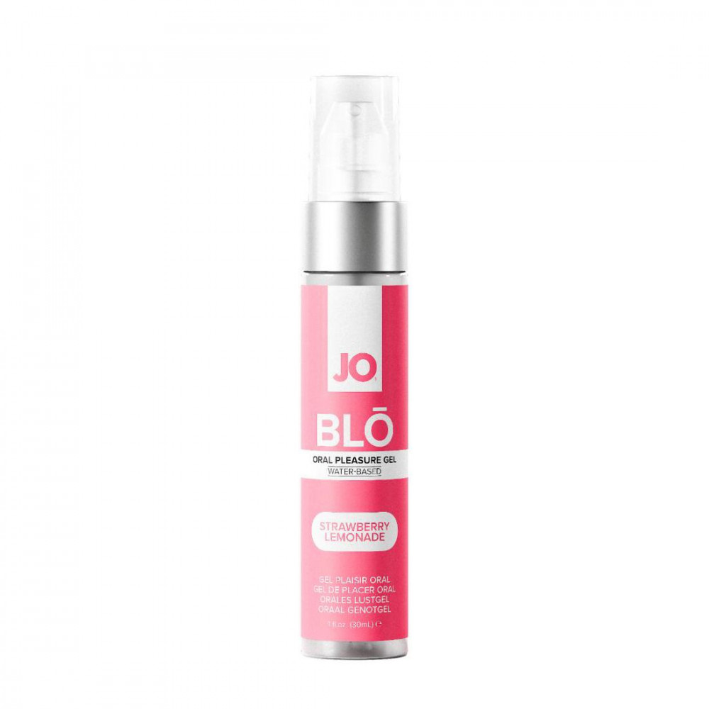Оральні змазки - Гель для оральних пестощів JO - BLO - Strawberry Lemonade 30 мл
