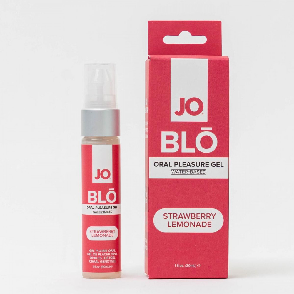 Оральні змазки - Гель для оральних пестощів JO - BLO - Strawberry Lemonade 30 мл 2