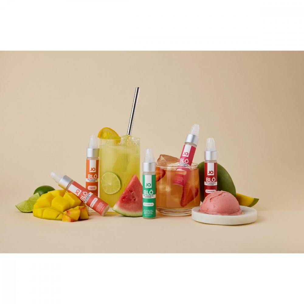 Оральні змазки - Гель для оральних пестощів JO - BLO - Strawberry Lemonade 30 мл 3