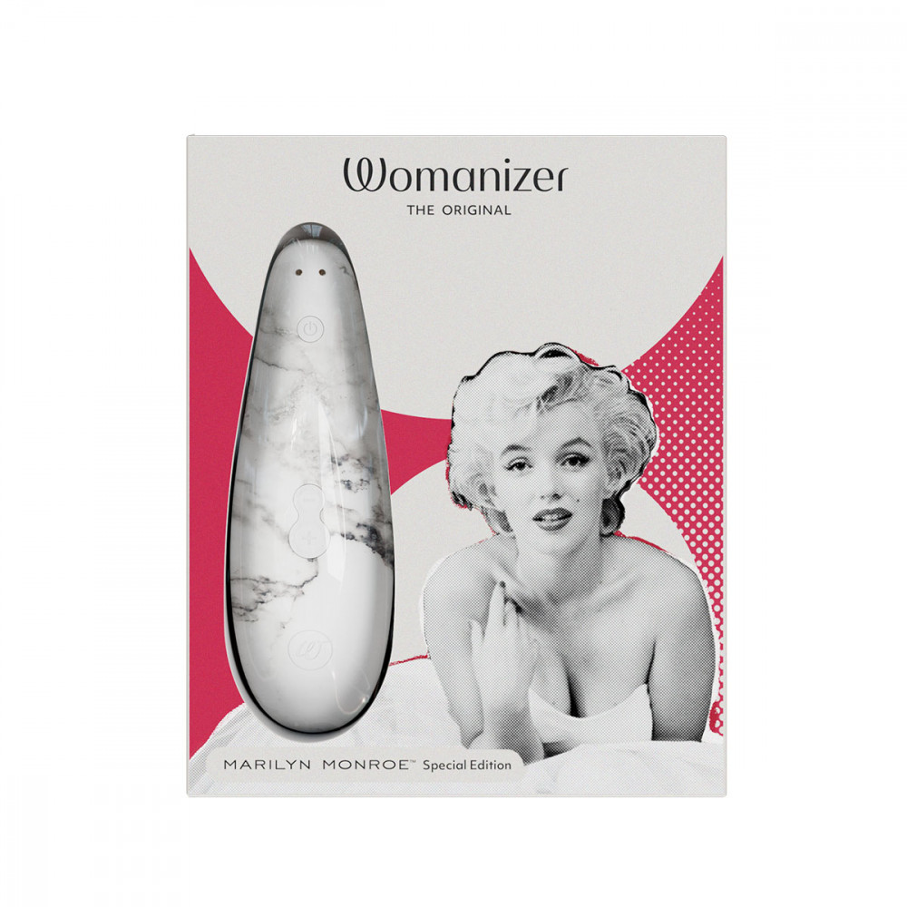 Вибраторы Womanizer - Вакуумный стимулятор клитора Womanizer Marilyn Monroe White Marble 25