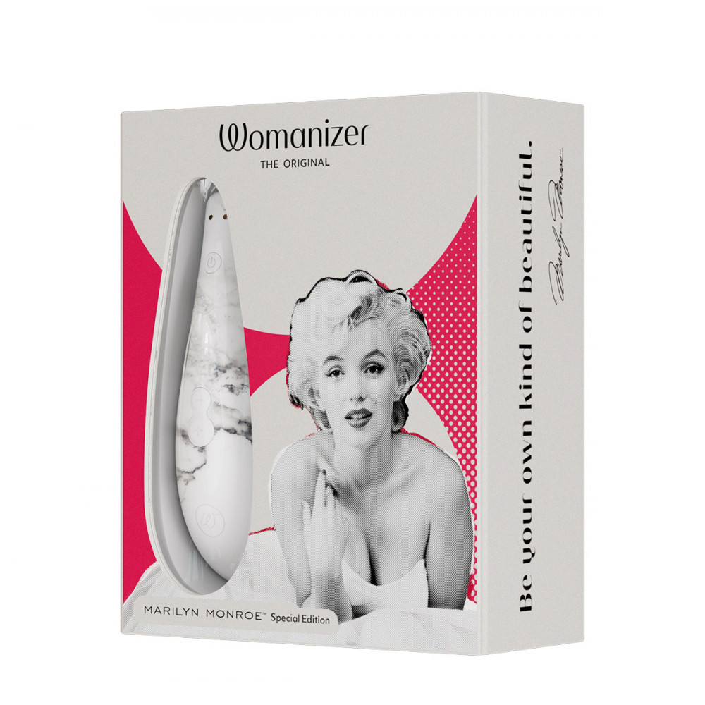 Вибраторы Womanizer - Вакуумный стимулятор клитора Womanizer Marilyn Monroe White Marble 26
