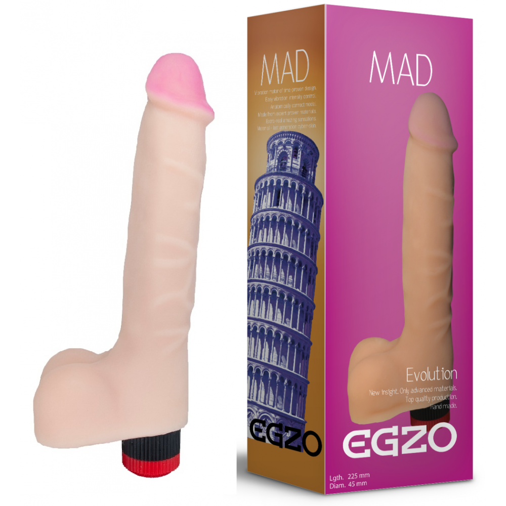 Разное - Вибратор EGZO Ciberskin V001 ( 22,5 см х 4,5 см )