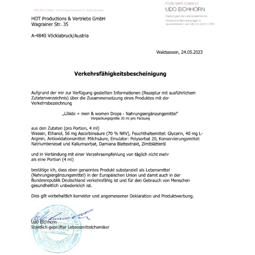 Возбуждающие препараты - Возбуждающие капли для двоих ERO Libido+, 30 мл 2