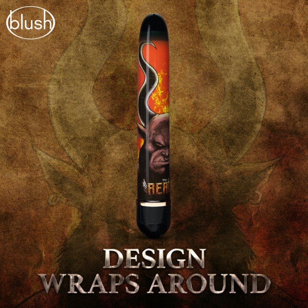 Разное - Вибратор Дамский пальчик Blush The Realm Minotaur черно-оранжевый 3