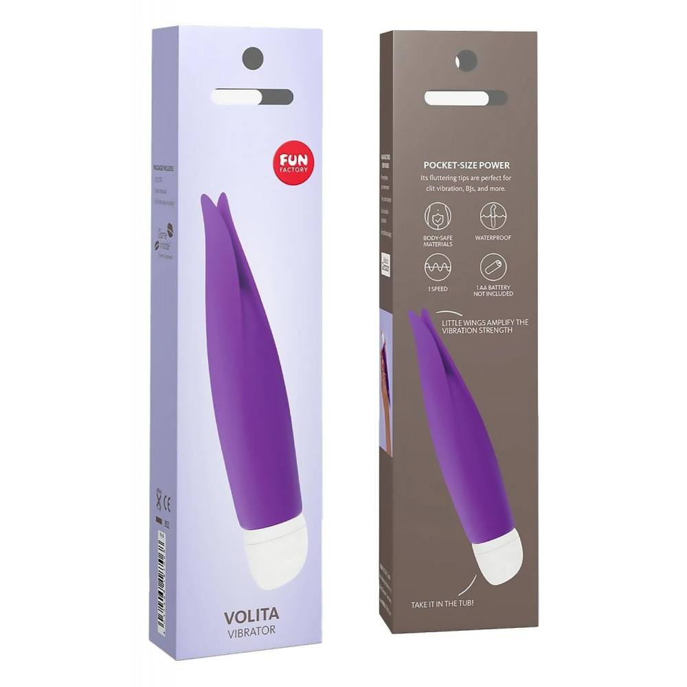 Разное - Вибратор для клитора Fun Factory Volita силиконовый, фиолетовый 8