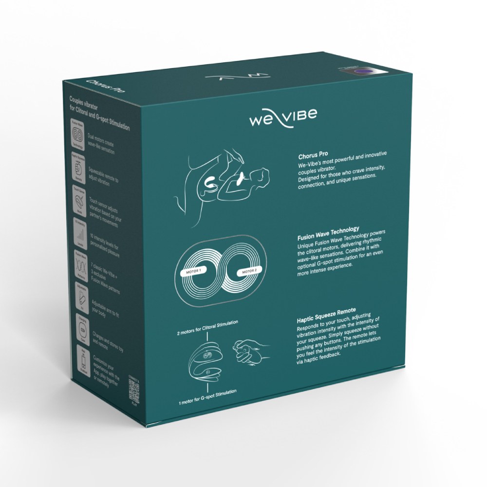Игрушки для пар - Вибратор для пар We-Vibe Chorus Pro Cosmic Purple с пультом и приложением, фиолетовый 22