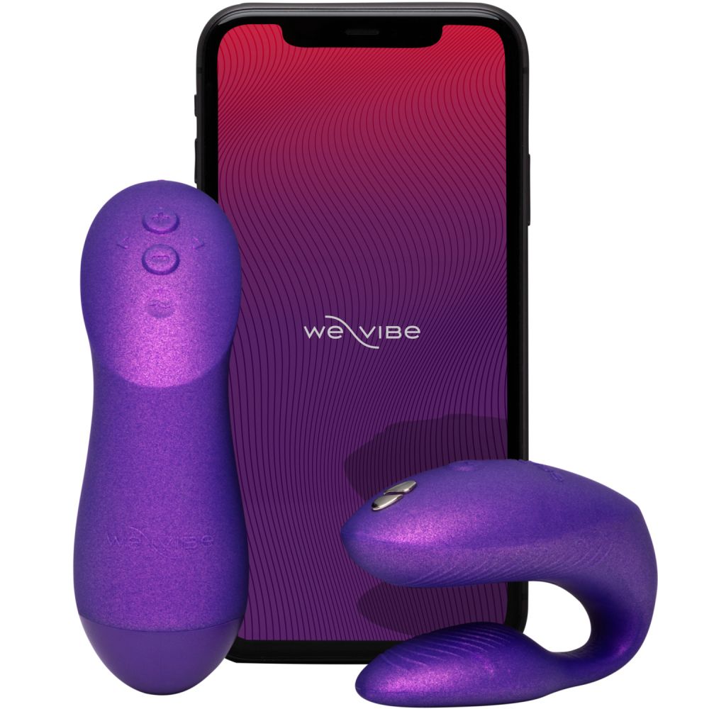 Игрушки для пар - Вибратор для пар We-Vibe Chorus Pro Cosmic Purple с пультом и приложением, фиолетовый 7