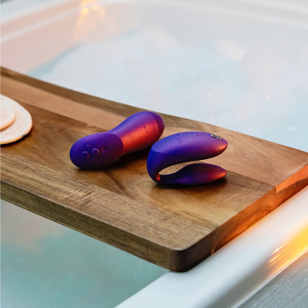 Игрушки для пар - Вибратор для пар We-Vibe Chorus Pro Cosmic Purple с пультом и приложением, фиолетовый 43