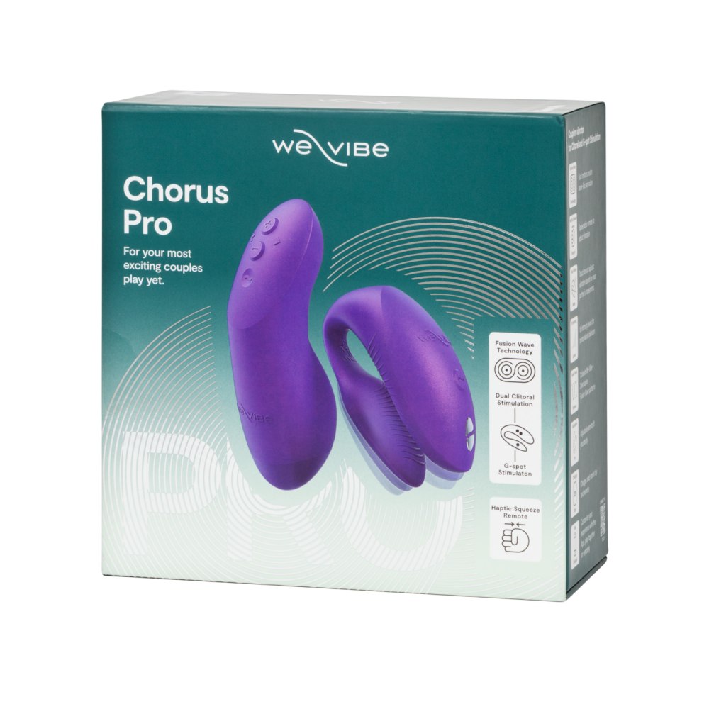 Игрушки для пар - Вибратор для пар We-Vibe Chorus Pro Cosmic Purple с пультом и приложением, фиолетовый 4