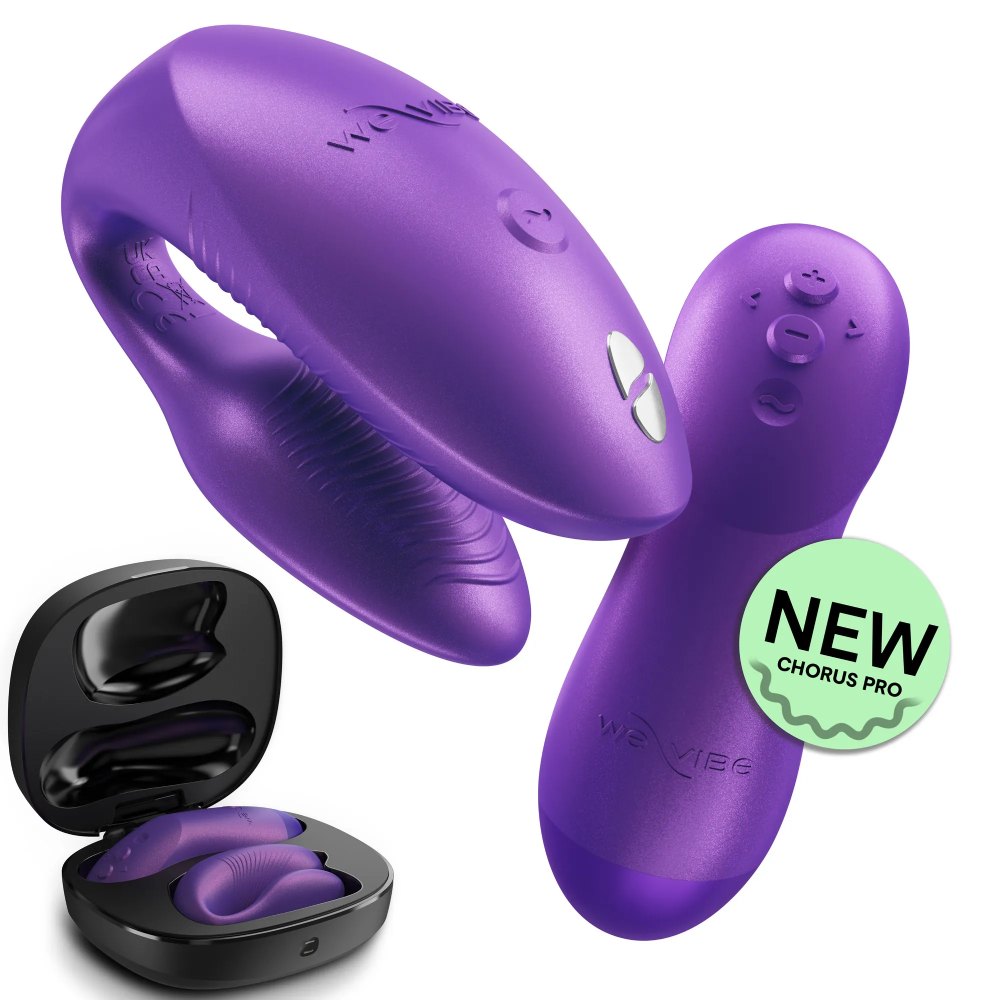 Игрушки для пар - Вибратор для пар We-Vibe Chorus Pro Cosmic Purple с пультом и приложением, фиолетовый