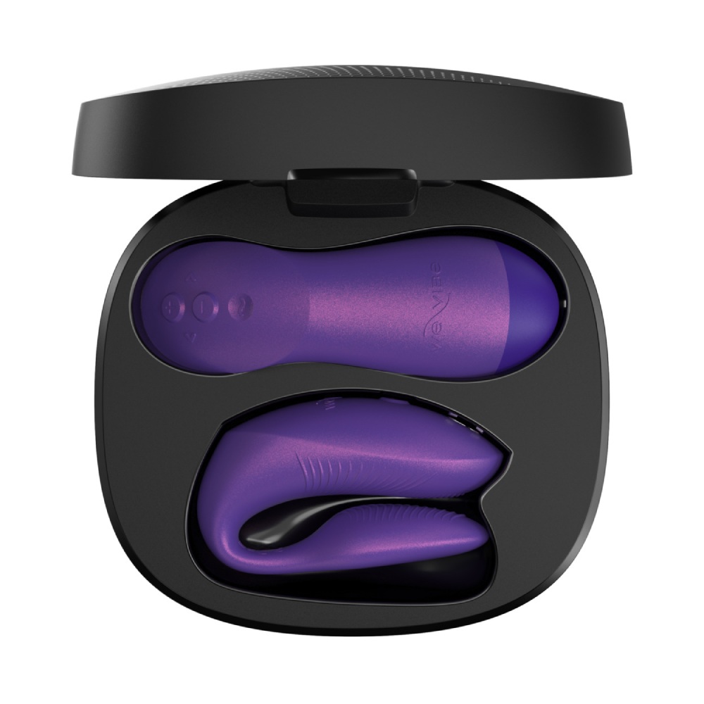 Игрушки для пар - Вибратор для пар We-Vibe Chorus Pro Cosmic Purple с пультом и приложением, фиолетовый 18