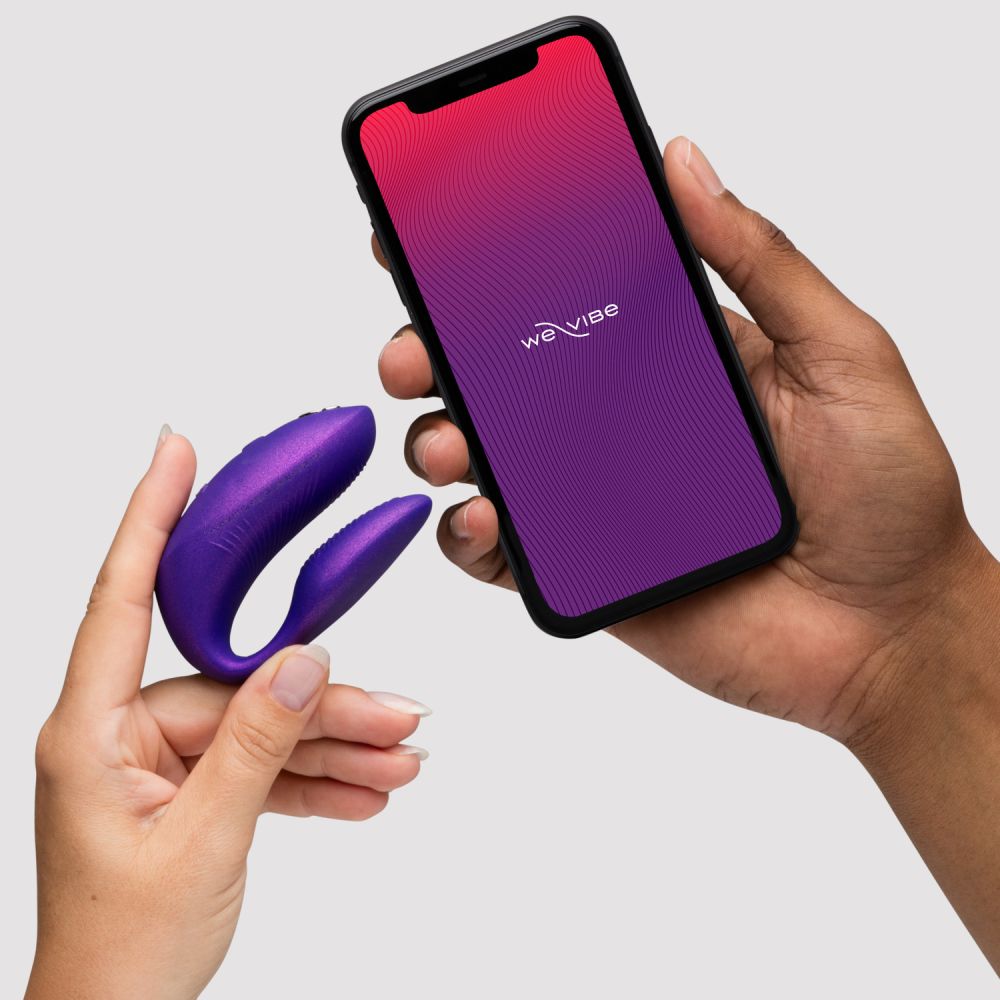 Игрушки для пар - Вибратор для пар We-Vibe Chorus Pro Cosmic Purple с пультом и приложением, фиолетовый 8