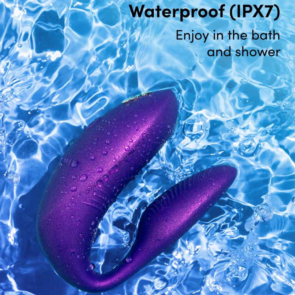 Игрушки для пар - Вибратор для пар We-Vibe Chorus Pro Cosmic Purple с пультом и приложением, фиолетовый 39