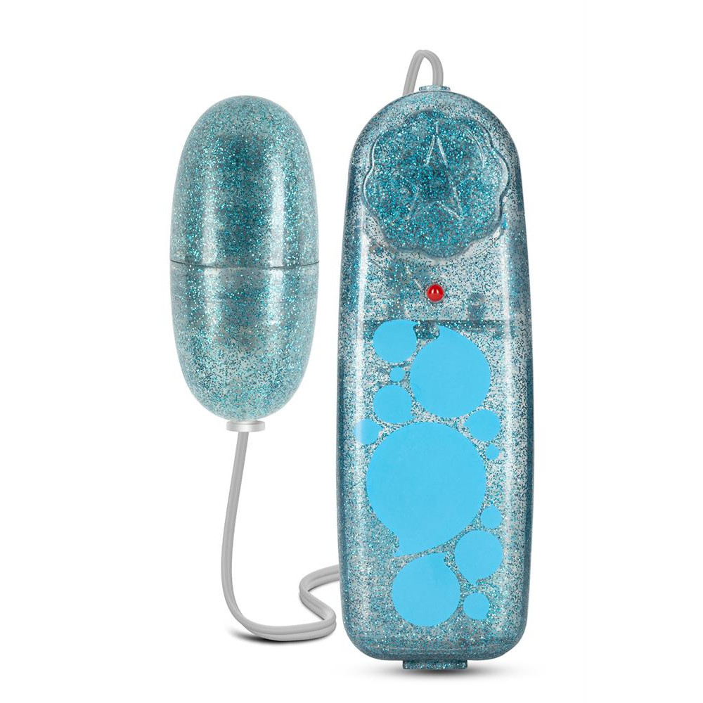 Вагінальні кульки та тренажери - Вібратор-яйце з пультом управління B Yours, синє, 5,7 × 2,5 см