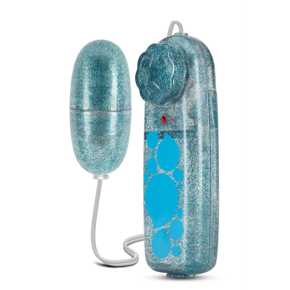 Вагінальні кульки та тренажери - Вібратор-яйце з пультом управління B Yours, синє, 5,7 × 2,5 см 1