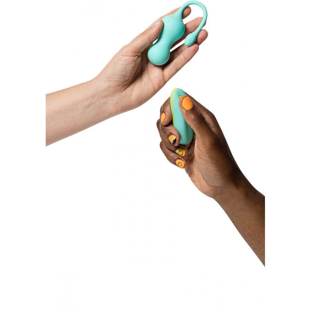 Різне - Віброяйце з дистанційним пультом керування Romp Cello, бірюзовий 5