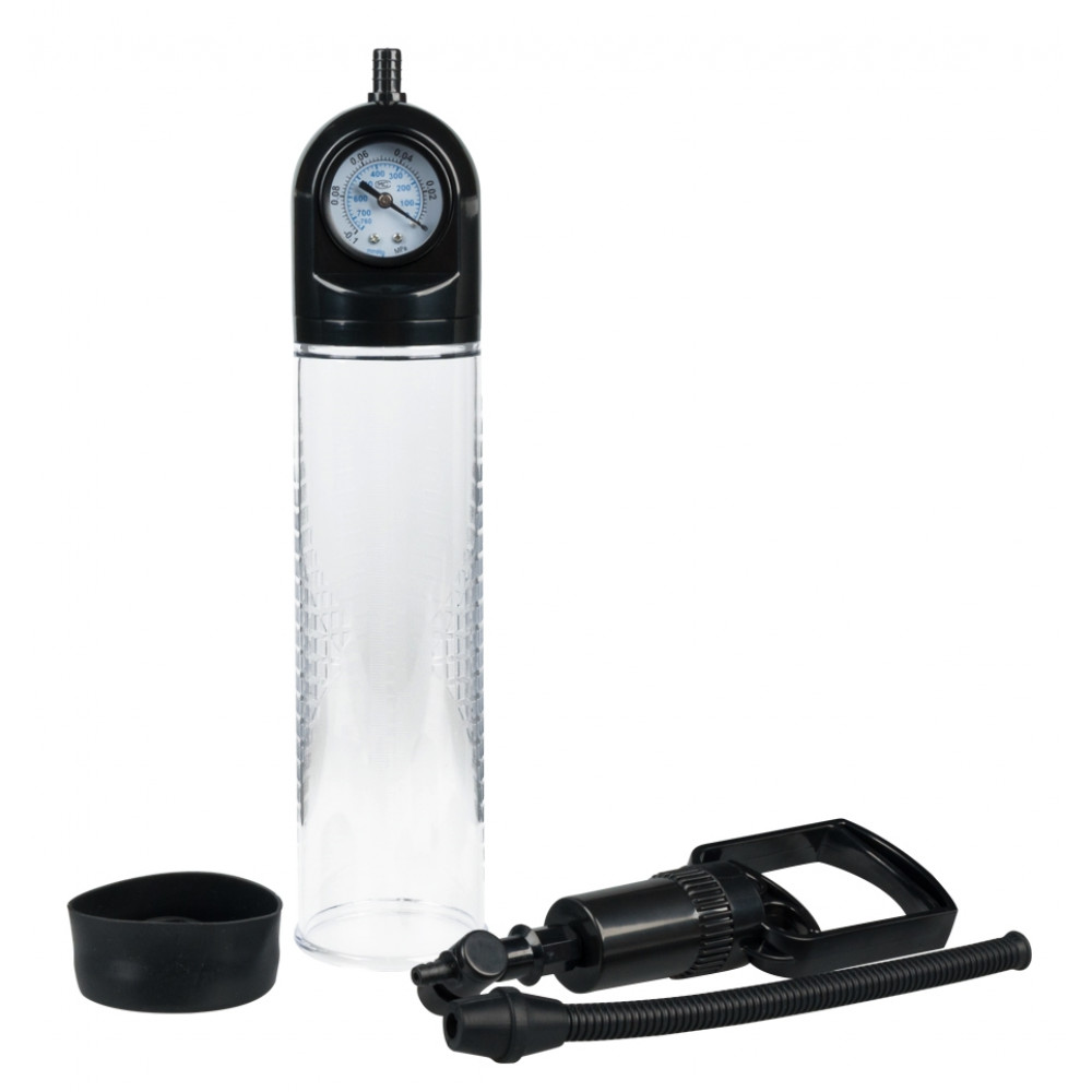 Різне - Вакуумна помпа з манометром CANWIN Penis Pump Men Powerup - P928 4