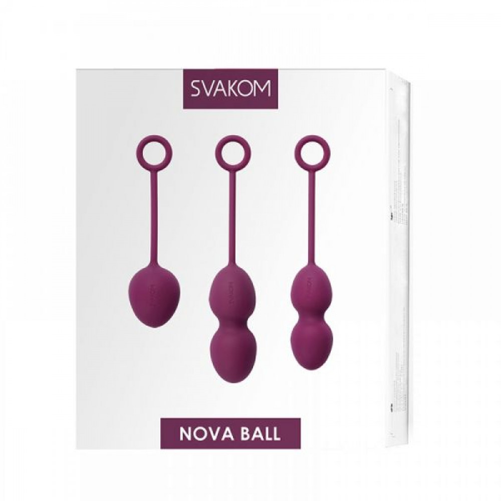 Вагинальные шарики - Набор вагинальных шариков Nova Ball — Svakom, фиолетовые 1