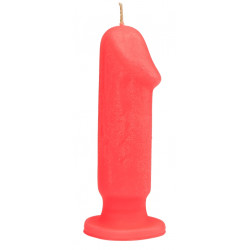 Свеча LOVE FLAME - Dildo S Red Fluor, CPS04-RED