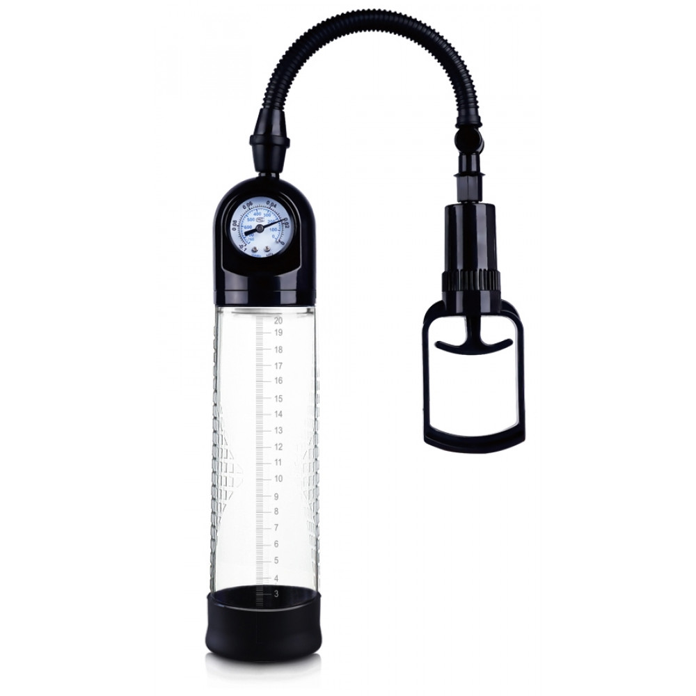 Різне - Вакуумна помпа з манометром CANWIN Penis Pump Men Powerup - P928 1