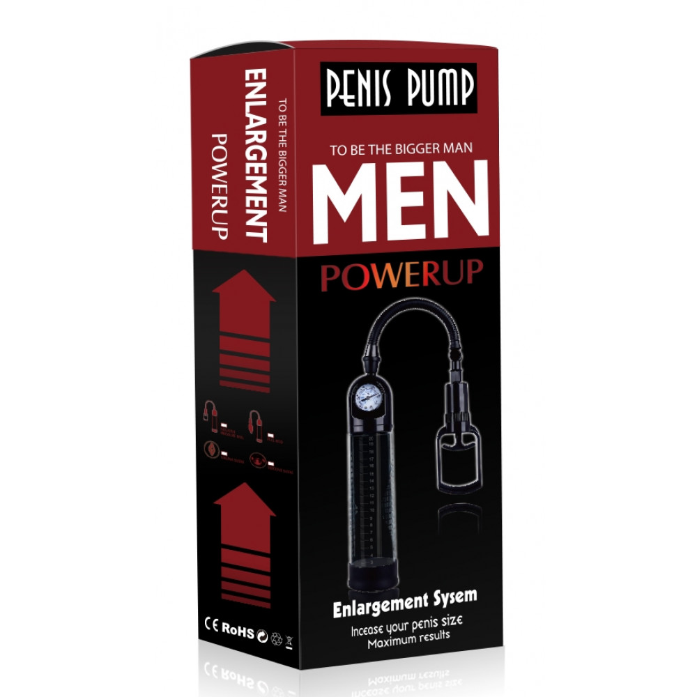 Різне - Вакуумна помпа з манометром CANWIN Penis Pump Men Powerup - P928 7