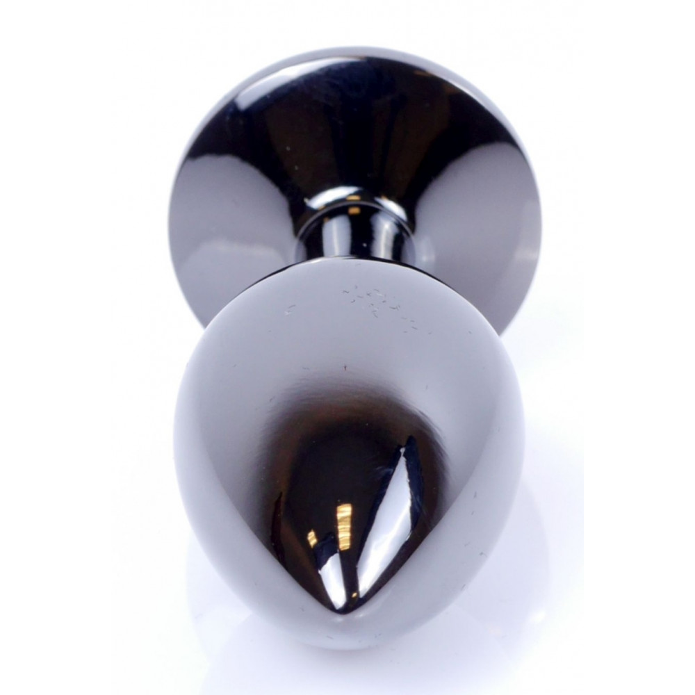 Анальные игрушки - Анальная пробка Boss Series - Jewellery Dark Silver PLUG Clear S, BS6400030 5