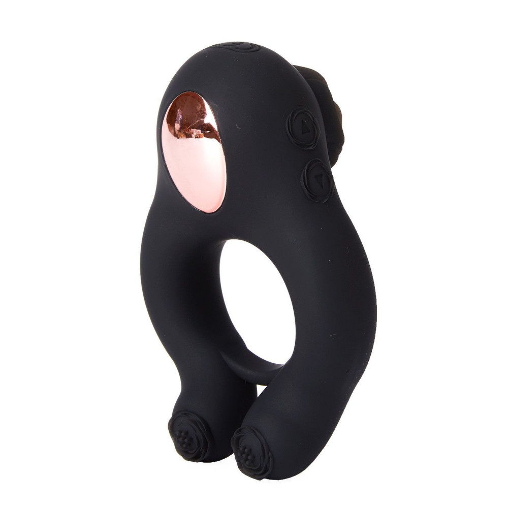 Эрекционные кольца с вибрацией - Эрекционное кольцо с дистанционным пультом BeYourLover ABE PENIS RING, чёрное 3