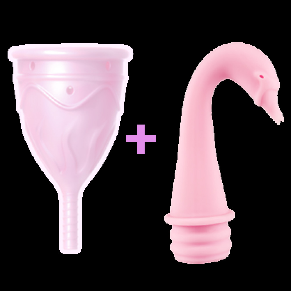  - Менструальная чаша Femintimate Eve Cup размер L с переносным душем, диаметр 3,8см 3