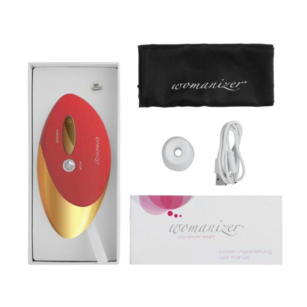 Секс игрушки - Клиторальный стимулятор Womanizer красный W-500 Red 1