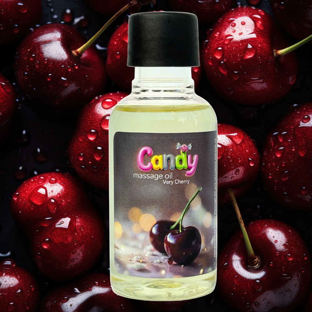 Різне - Олія масажна Candy з ароматом Вишня, 50 мл 1