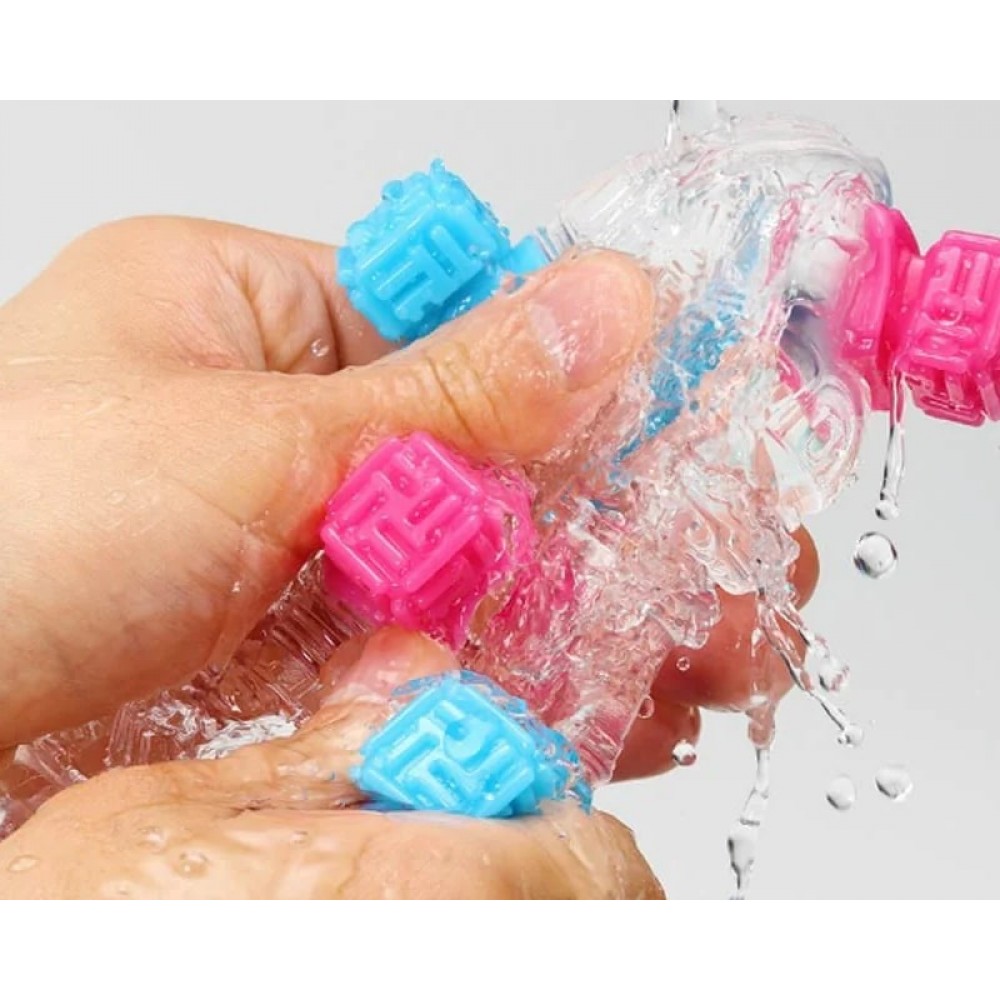 Мастурбатор - Мастурбатор со стимулирующими шариками TENGA Bobble Crazy Cubes 8