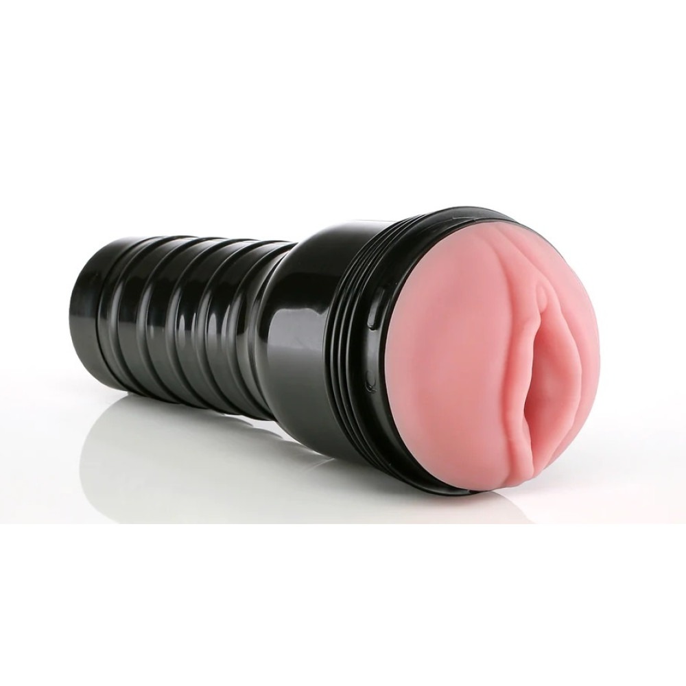 Секс игрушки - Мастурбатор вагина в колбе Pink Lady Destroya Fleshlight, рельефный, киберкожа, бежевый