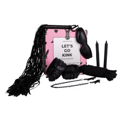 Набір БДСМ Pleasure Box Lets Go Kink: наручники, маска, флогер, затискачі, мотузка, свічки, 7 предметів