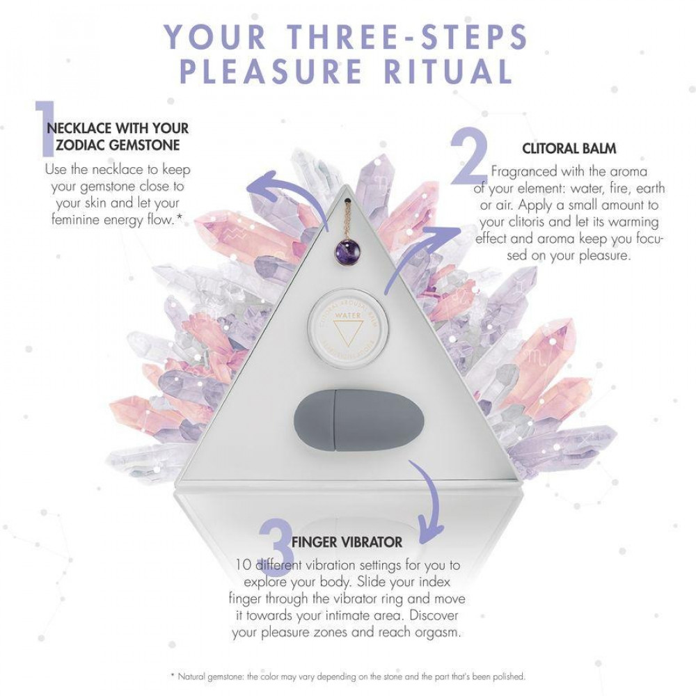 Різне - Набір Bijoux Indiscrets HOROSCOPE - Sagittarius (Стрілець) вібратор на палець, гель для клітора, підвіс 8