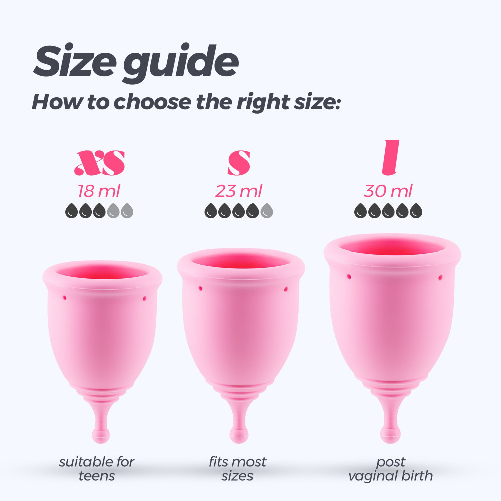 Менструальні чаші - Набір менструальних чаш CRUSHIOUS Minerva, S і L, з чохлом і очищувачем іграшок, 150 мл 10