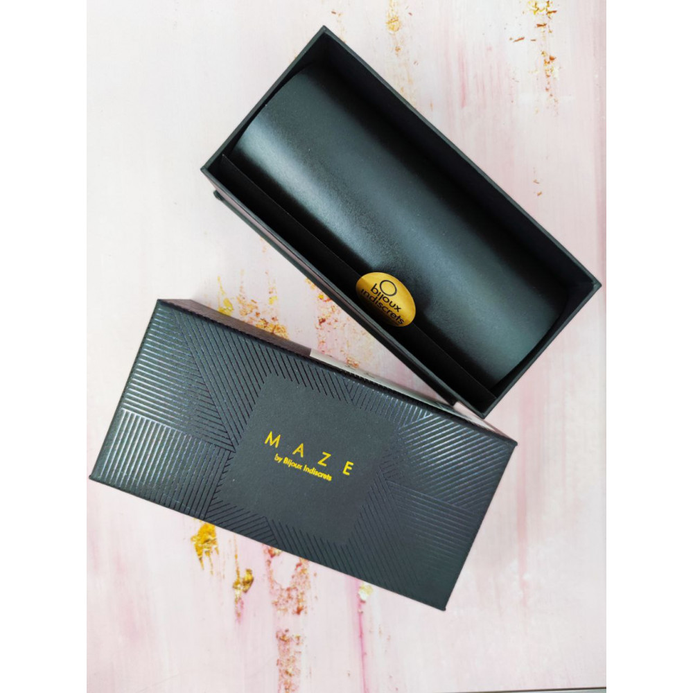 Різне - Пара браслетів на зап'ясті та палець Bijoux Indiscrets MAZE Hand Bracelet Harness Brown, екошкіра 4