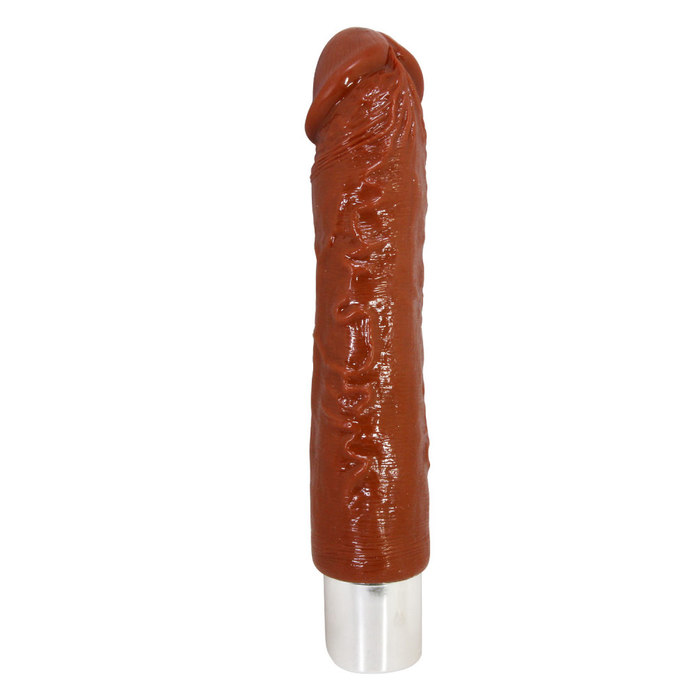  - Перезаряжаемый вибратор реалистик Pretty Love - Rufus Pro Realistic Vibrating Dildo Brown, BW-500082DC 2