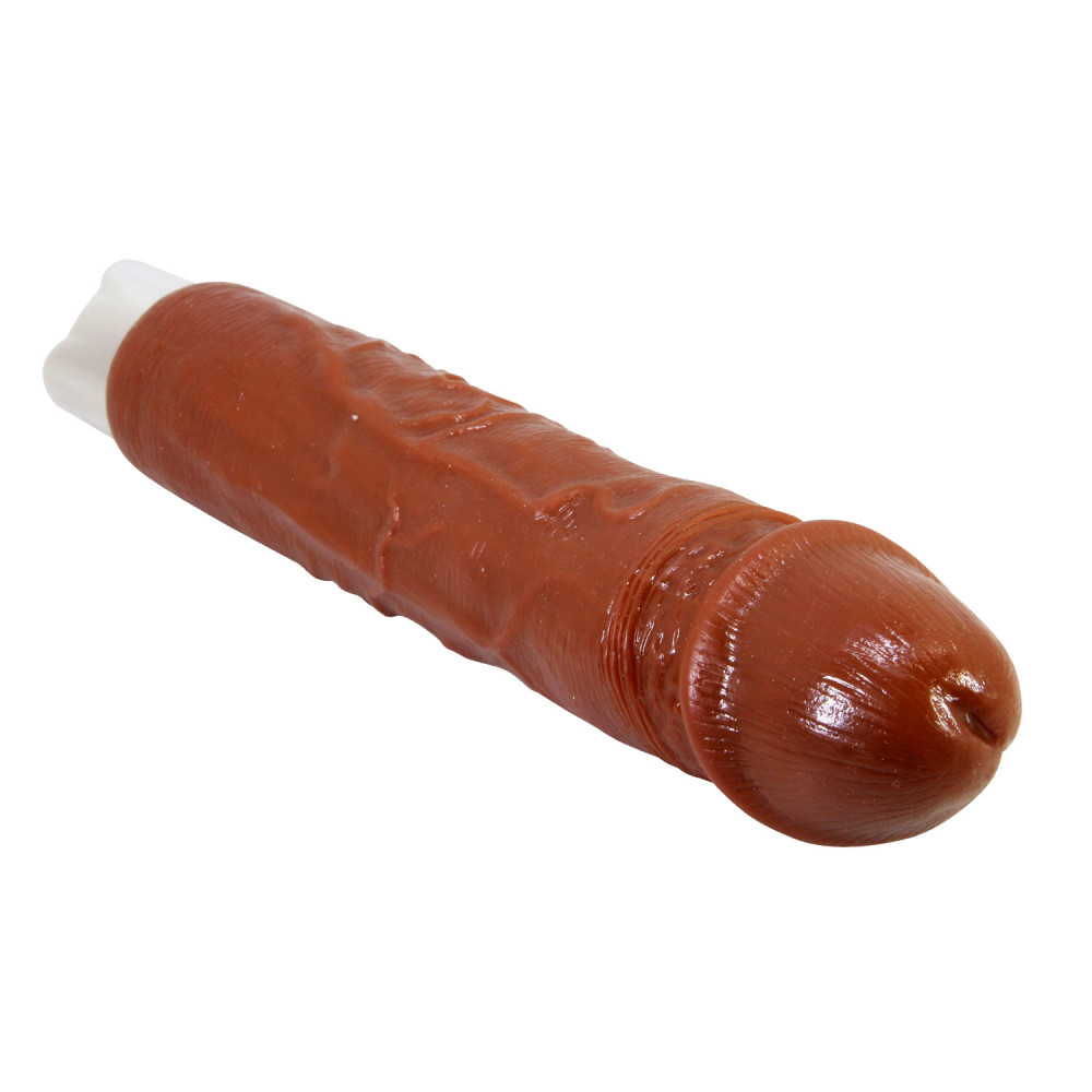  - Перезаряжаемый вибратор реалистик Pretty Love - Rufus Pro Realistic Vibrating Dildo Brown, BW-500082DC 4